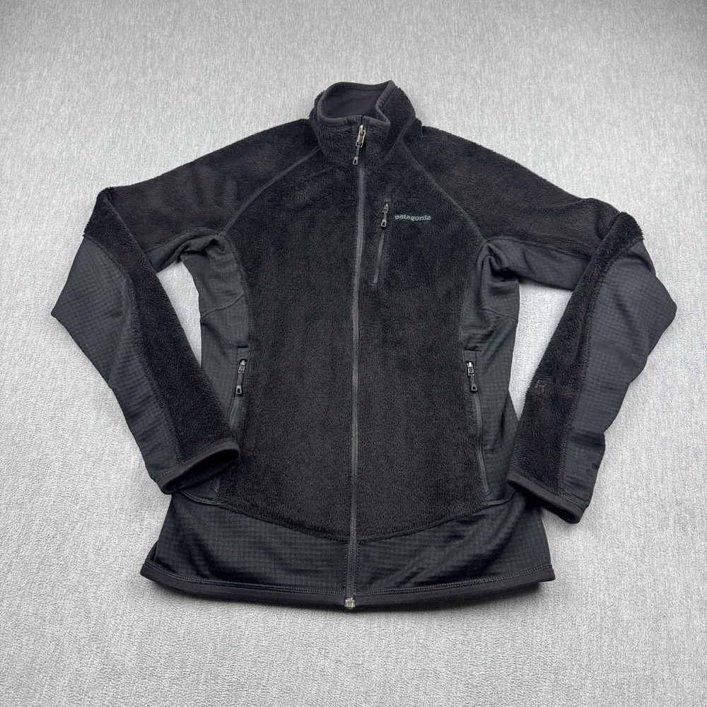 Patagonia Jacket Womens Medium Black R2 Regulator Fleece Polartec‎ Coat 25147